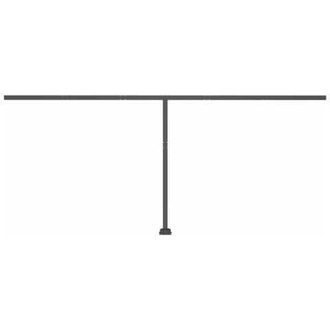 Tenda Retrattile Manuale Autoportante 600x350 cm Blu e Bianca - Foto 2