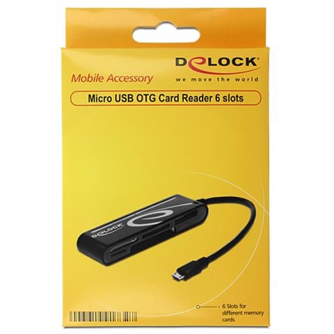 91732, CF, Memory Stick (MS) , MicroSD (TransFlash) , MicroSDHC, MicroSDXC, MMC, MS Duo, MS Micro (M2) , MS PR, USB 2.0, Nero - Foto 1
