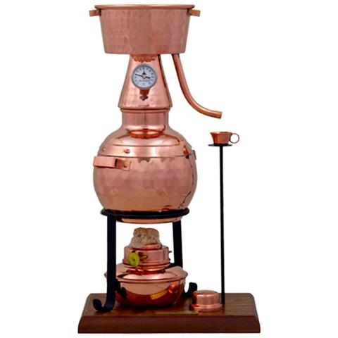 Alambicco Alquitar Premium 0,7 Litri Con Bruciatore A Spirito E Termometro - Foto 1