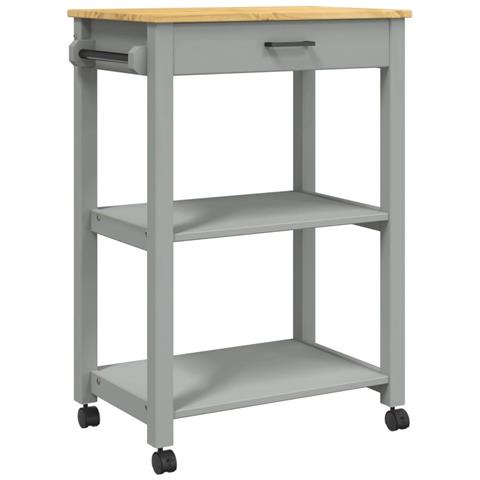 Carrello Da Cucina Monza 60x40x90 Cm In Legno Massello Di Pino - Foto 2