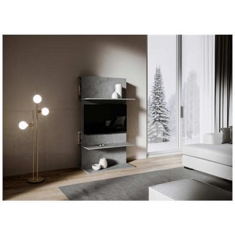 Porta Tv A Loki Antracite Spatolato - Foto 1