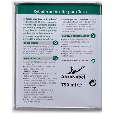 Olio Di Teak Xyladecor 750 Ml Incolore Mat - Foto 3