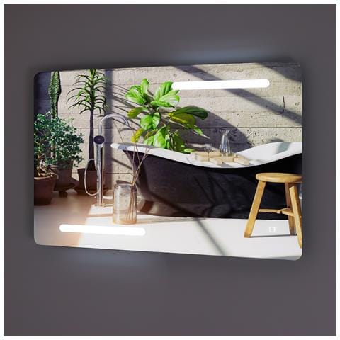 Porta Doccia Scorrevole Slide Per Box Nicchia Due Ante Cristallo Temprato *** Misure : 90x70 Cm, Tonalità : Standard 6000-6500k - Foto 1