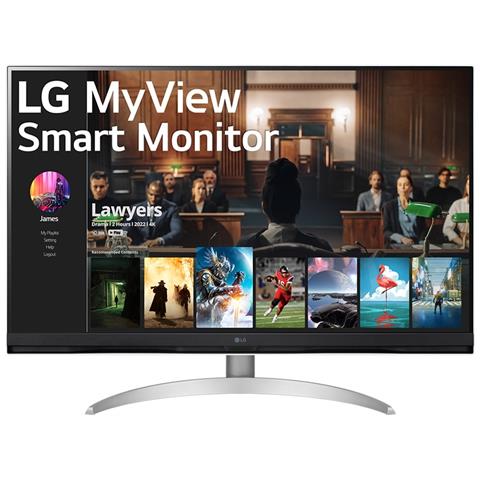 Monitor 32" LCD 32SQ700S-W 3480 x 2160 4K Ultra HD Tempo di Risposta 5 ms Frequenza di Aggiornamento 60 (Hz). - Foto 1