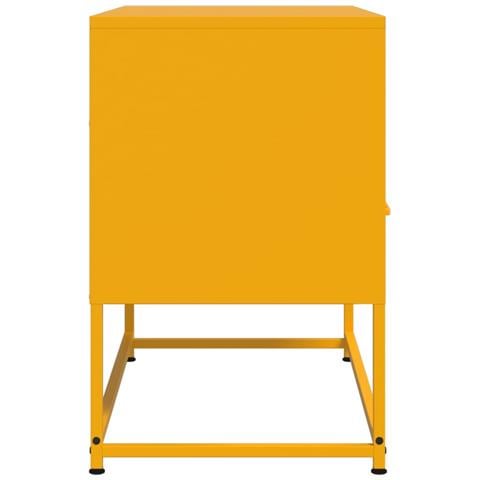 Mobile Tv Giallo Senape 68x39x60,5 Cm In Acciaio - Foto 2