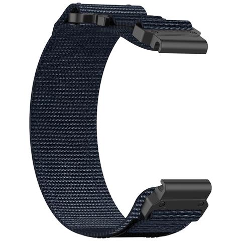 Cinturino Per Orologio Con Adesivo Magico In Nylon A Sgancio Rapido Garmin Da 26 Mm Blue - Foto 3
