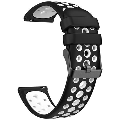 Cinturino In Silicone Per Huawei Watch 4/3, Gt2, Gt3 Pro Black+white M - Foto 2