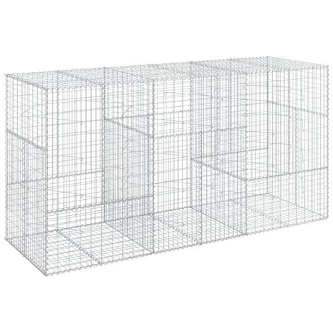 Cesto Gabbione Con Copertura 300x100x150 Cm In Ferro Zincato - Foto 2