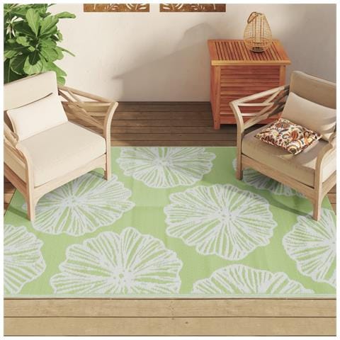 Tappeto Da Esterno Verde 140x200 Cm In Pp - Foto 3