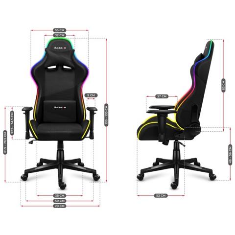 Force 6.3 Sedia da gaming per PC Seduta a dondolo (culla) Nero, Multicolore - Foto 16