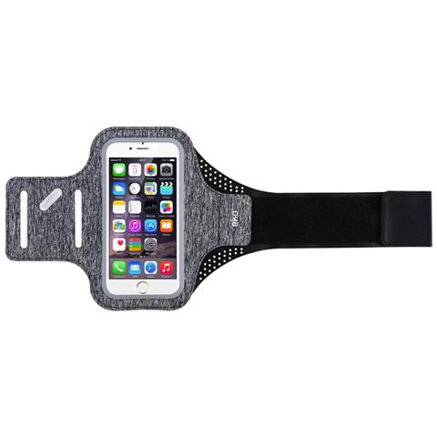 Fascia Da Braccio Sportiva Per Smartphone 4,7"" Universale, Grigio - Foto 1
