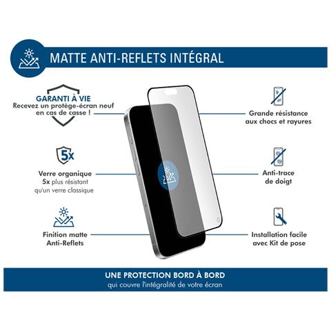 Proteggi Schermo In Vetro Organico Opaco Antiriflesso Per Iphone 16 Pro, Trasparente - Foto 2