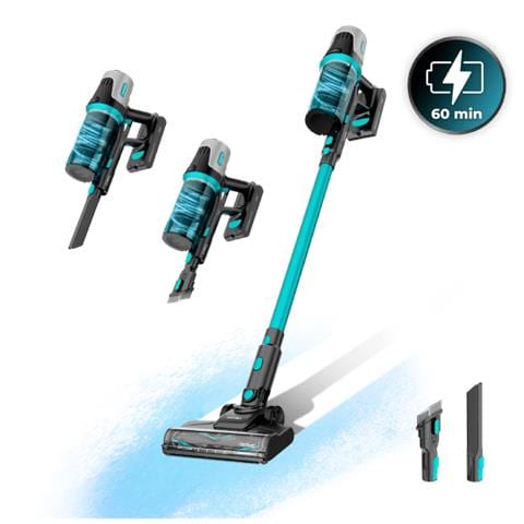 A01 EU01 102266 scopa elettrica Aspirapolvere verticale Batteria Ciclonico Senza sacchetto 0,6 L 215 W Nero, Blu - Foto 2