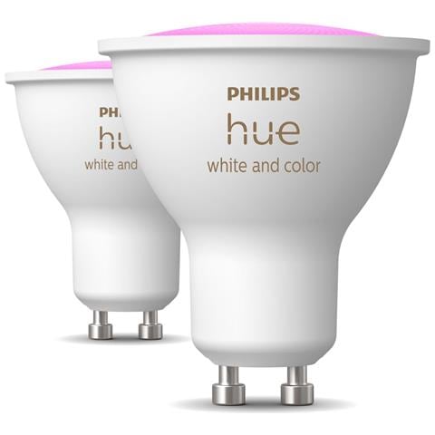 Philips Hue White and Color ambiance GU10 - faretto connesso - (confezione da 2) - Foto 1