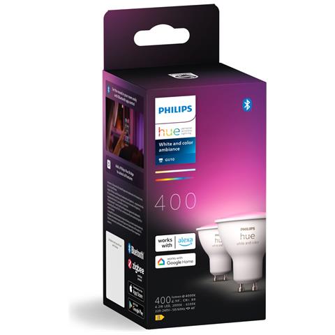 Philips Hue White and Color ambiance GU10 - faretto connesso - (confezione da 2) - Foto 2