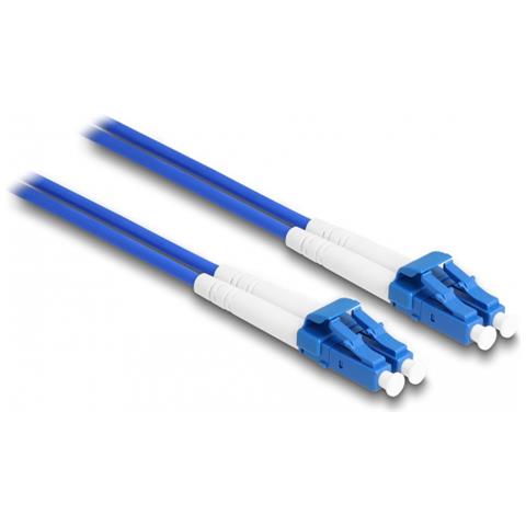 Cavo in fibra ottica con armatura in metallo da LC Duplex a LC Duplex monomodale OS2 3 m - Foto 2