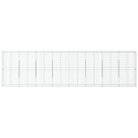 Cesto Gabbione Con Copertura 800x50x200 Cm Ferro Zincato - Foto 3