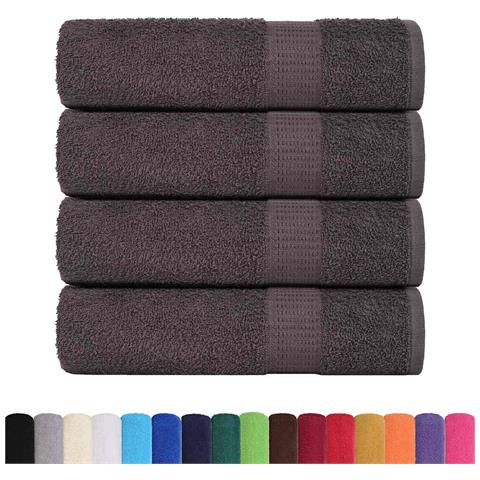 Asciugamani Da Bagno 4 Pz 100x150 Cm 360 G/m 100% Cotone - Foto 2