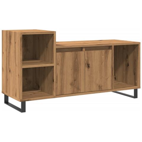 Mobile Tv Rovere Artigianale 100x35x55 Cm In Legno Multistrato - Foto 2