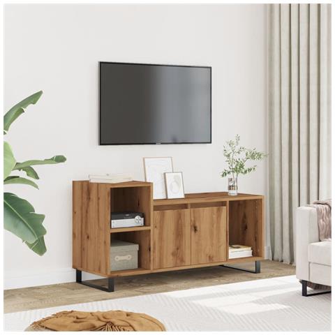 Mobile Tv Rovere Artigianale 100x35x55 Cm In Legno Multistrato - Foto 1