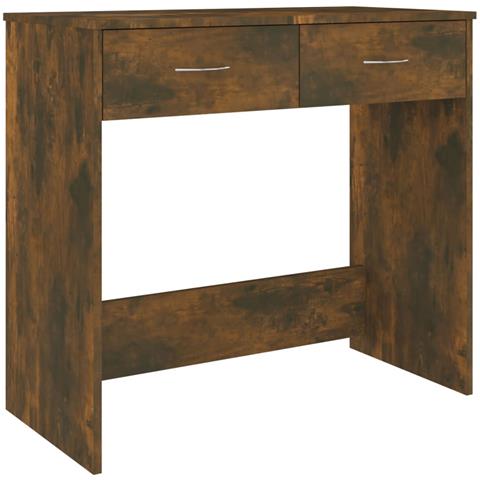 Scrivania Rovere Fumo 80x40x75 Cm In Legno Multistrato - Foto 1