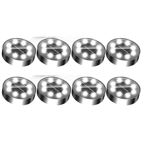 Set Da 8 Luci Da Incasso In Acciaio Inossidabile Per Esterni Silver - Foto 1