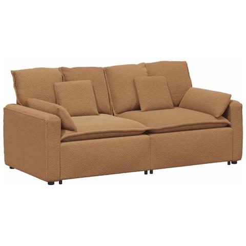 Divano Modulare con Cuscini Beige - Foto 1