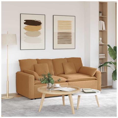 Divano Modulare con Cuscini Beige - Foto 2