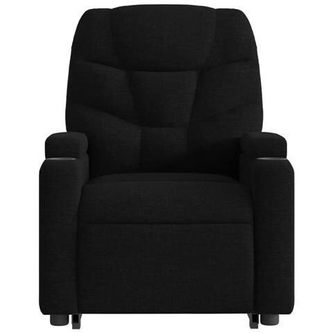 Poltrona Alzapersona Reclinabile Nera in Tessuto - Foto 9