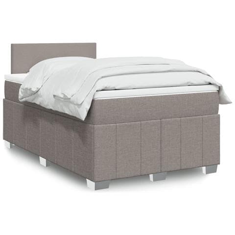 Giroletto a Molle con Materasso Tortora 120x190 cm in Tessuto - Foto 2