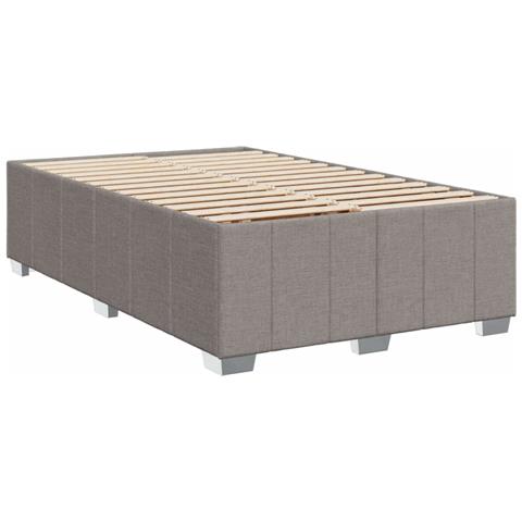 Giroletto a Molle con Materasso Tortora 120x190 cm in Tessuto - Foto 9