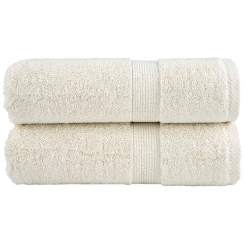 Asciugamani Premium SOLUND 2 pz Crema 30x30 cm 600 g/m² - Foto 1