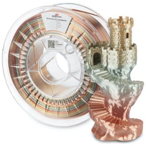 81021 materiale di stampa 3D Acido polilattico (PLA), Seta Multicolore 1 kg - Foto 1