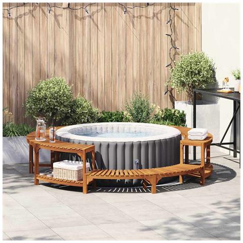 Recinzione Surround per Vasca Idromassaggio Rotonda Ø255 cm - Foto 2
