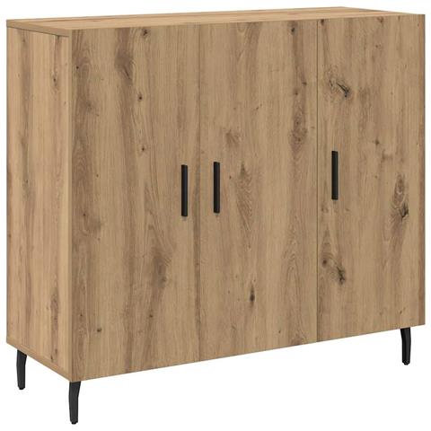 Credenza Marrone 90 x 34 x 80 cm Legno multistrato - Foto 1