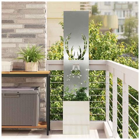Schermo per privacy in giardino Argento 32 x 140 cm - Foto 2