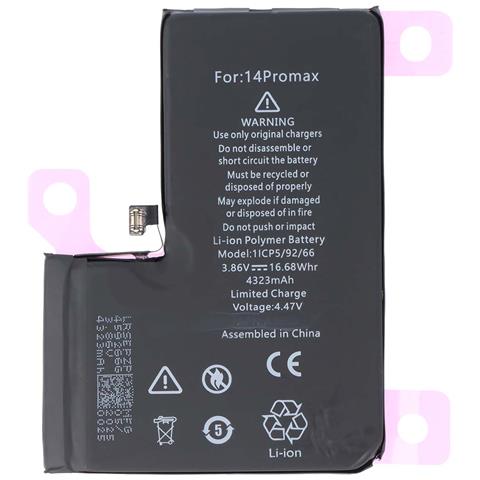 Batteria Di Ricambio Per Iphone 14 Pro Max Li-polymer 3.86v 4323mah - Foto 1