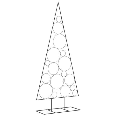 Albero di Natale Decorativo in Metallo Nero 180 cm - Foto 1