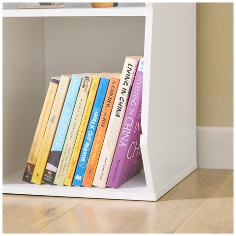 Sobuy Libreria Montessori Per Bambini Con 9 Scomparti Scaffale Portagiochi Bianco - Foto 2