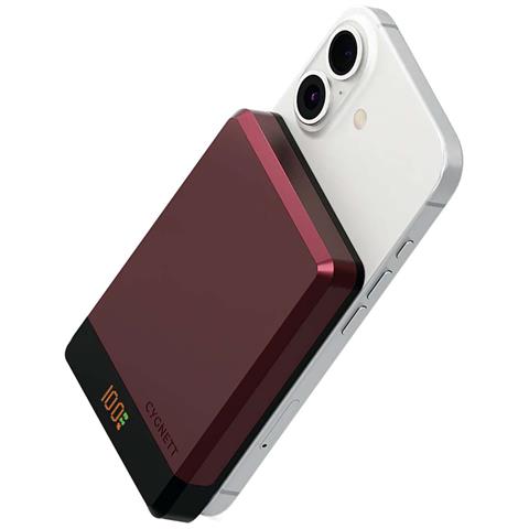 Powerbank Magsafe Magnetico 10000 Mah Con Porta Usb-c, Viola - Foto 5