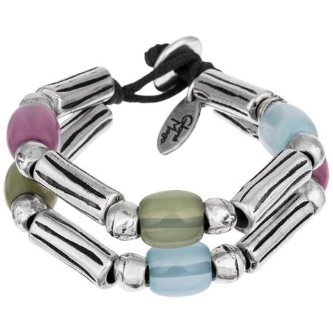 Bracciale Doppio In Argento Multicolore - Foto 1