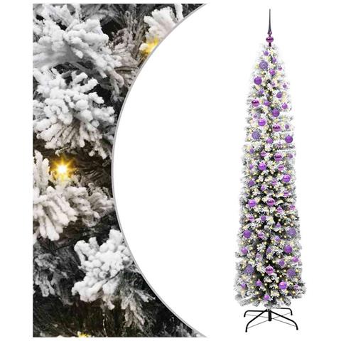 Albero di Natale artificiale con 300 LED Verde 210 cm - Foto 1