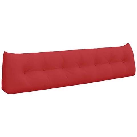 Cuscino per Schiena Rosso 200 x 24 x 50 cm Tessuto - Foto 1