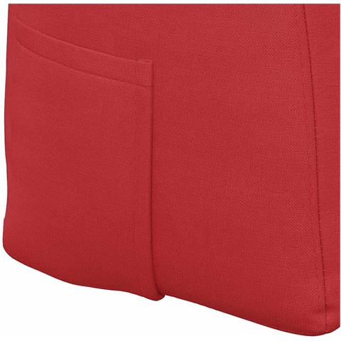 Cuscino per Schiena Rosso 200 x 24 x 50 cm Tessuto - Foto 9