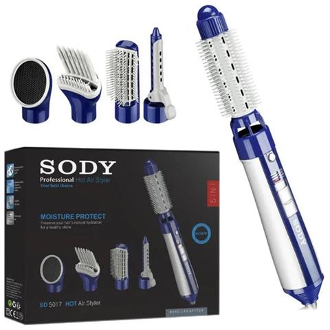 Spazzola Asciugacapelli 5 In 1 Accessori Intercambiabili Ceramica E Ioni New - Foto 1