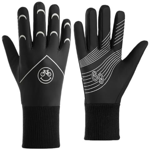 Guanti Da Ciclismo Invernali Impermeabili, Antivento, Termici E Touchscreen Black - Foto 1