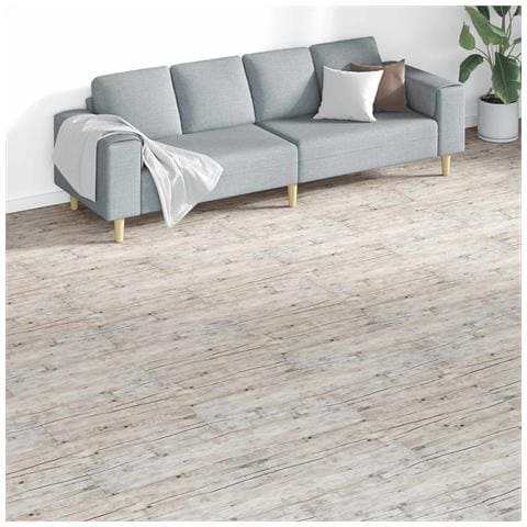 Tavole per Pavimenti 18 pcs Grigio 5,26 m² PVC - Foto 2