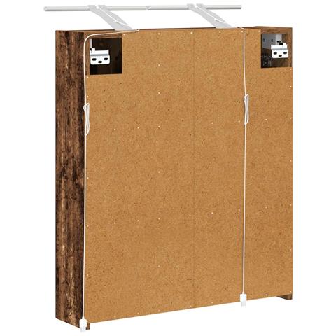 Mobiletto per specchio da bagno Legno vecchio 60 x 14,5 x 70 cm - Foto 9
