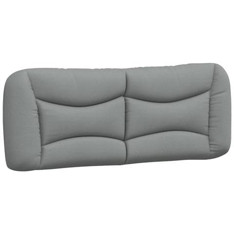 Cuscino Testiera Hvar Grigio Chiaro 137 cm in Tessuto - Foto 1