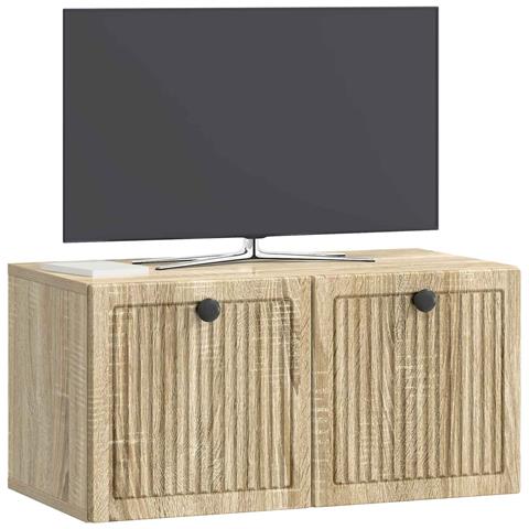 Mobile Porta TV da Muro Rovere Sonoma 59,5 x 31 x 30 cm - Foto 2